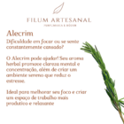 Vela Aromática Perfumada De  Alecrim - 90g