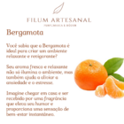 Vela Aromática Perfumada De Bergamota - 90g