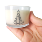 Vela Aromática Perfumada Fé Nossa Senhora Aparecida Presente