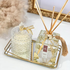 Vela Aromatica Pote Vidro Luxo Bamboo 180g Cera De Coco