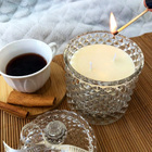 Vela Aromatica Pote Vidro Luxo Bamboo 180g Cera De Coco