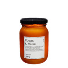 Vela Aromática Rosas & Musk Âmbar Branca 8,9x6cm Casa Viva