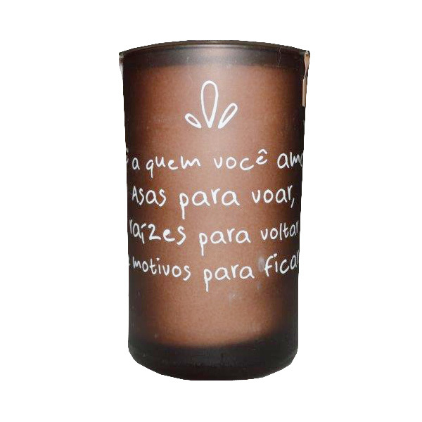Vela Aromatizada Frases Chocolate E Caramelo 5x10cm Leroy Merlin