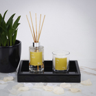 Vela Aromatizada Jasmim Silvestre Branco 7,8x7,8cm Casa Viva