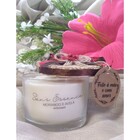 Vela Aromatizada Morango E Avelã Tampa De Madeira Decoração