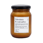 Vela Aromatizada Sândalo & Carvalho Branco 8,9x6cm Casa Viva