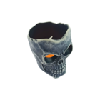 Vela Caveira Led Temática Halloween Eletronica Com Pilha 6,5c