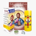 Vela Círio Da Família Círio Luz Cristo + Folheto Para Oração