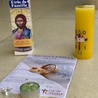 Vela Círio Da Família Círio Luz Cristo + Folheto Para Oração