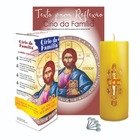 Vela Círio Da Família Esculpido + Folheto Oração 7 Semanas