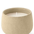 Vela com Suporte Bege 7X9X9cm Mart