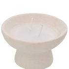 Vela com Suporte Off White 6X10cm Mart