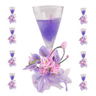 Vela Decorativa Aromatica Kit 8 Unidades Centro De Mesa Festa