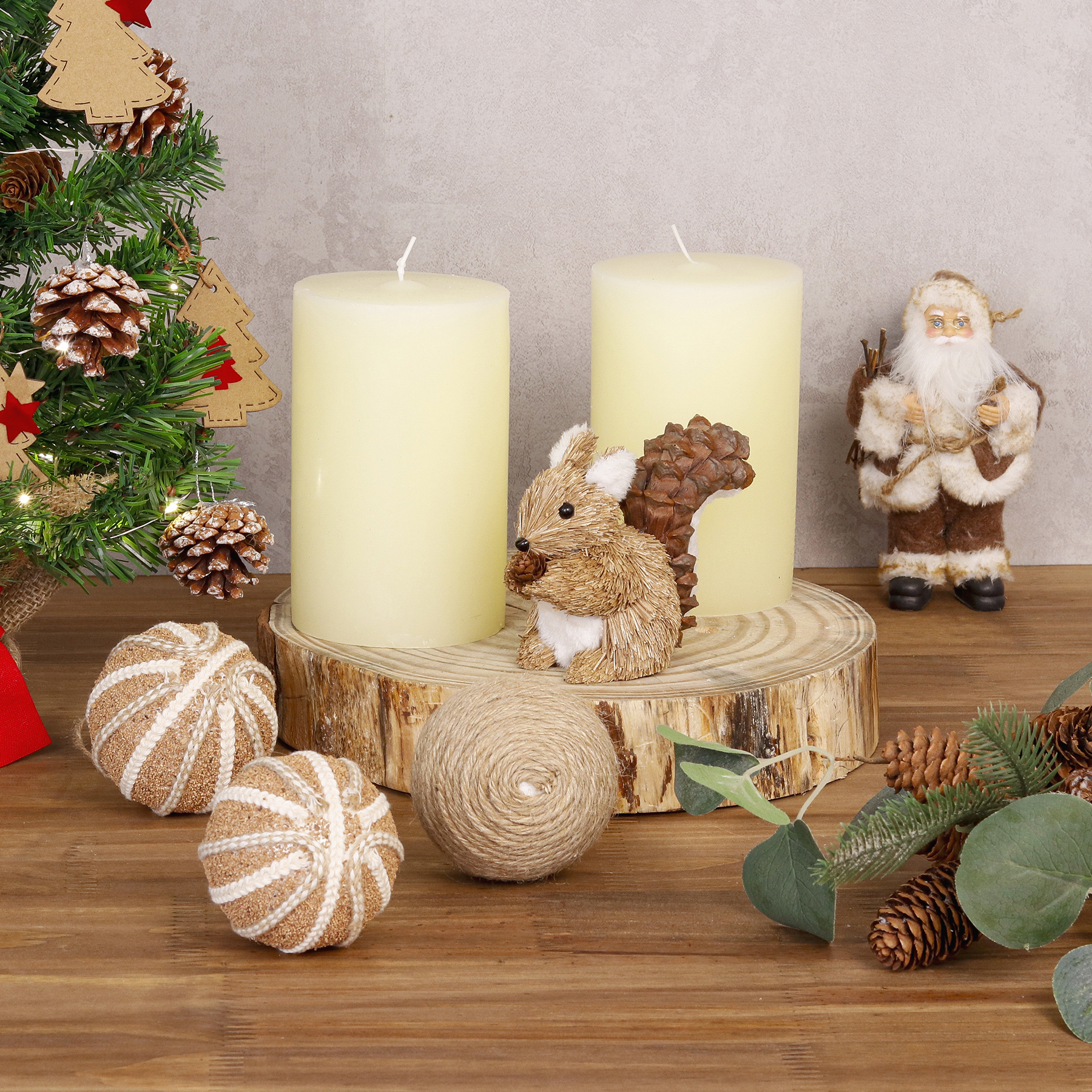 Vela Decorativa Bege Pillar 15 Lumie 15x9,5cm | Leroy Merlin