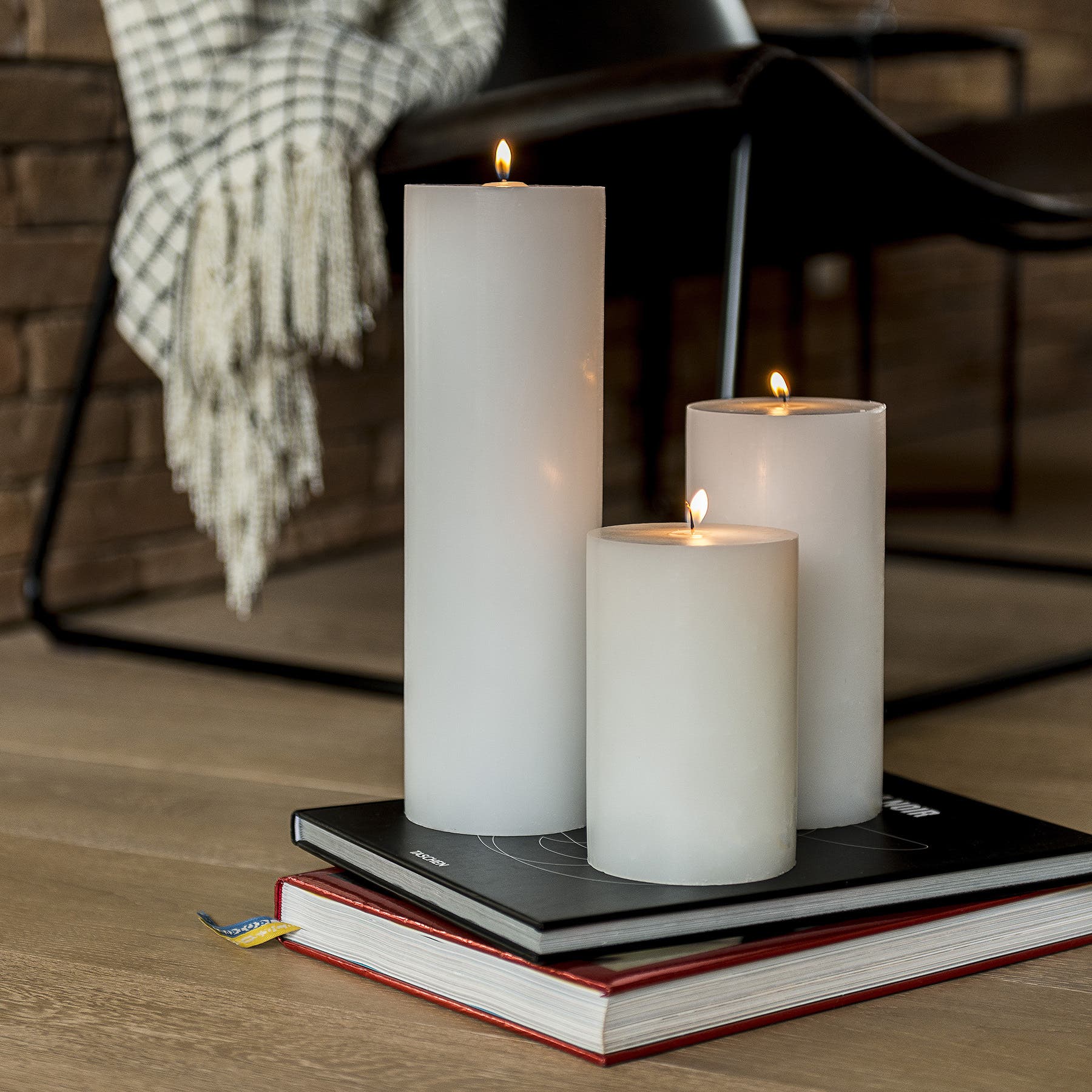 Vela Decorativa Branca Pillar 15 Lumie 15x9,5cm | Leroy Merlin