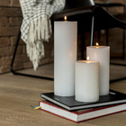 Vela Decorativa Branca 20x9,5cm Lumie