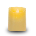 Vela Natural Com Led E Movimento De Chama Viva  10x7,5cm