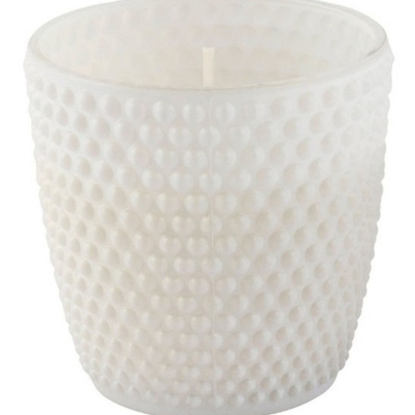 Vela Perfumada Aromática Decorativa Copo De Vidro Poá Branco