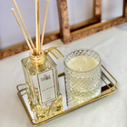 Vela Perfumada Canela Pote Vidro Luxo 180g Cera De Coco