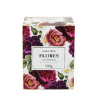 Vela Perfumada Flores Vinho 6x5cm