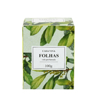 Vela Perfumada Folhas Verde 6x5cm
