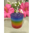 Vela Perfumada Frag Morango E Avelã Arco-íris Cera Vegetal