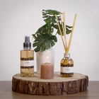 Vela Perfumada Madeira Marrom 6x5cm