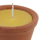 Vela Repelente Citronela Vaso Cerâmica 7x7cm