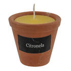 Vela Repelente Citronela Vaso Cerâmica 7x7cm