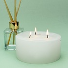 Vela Três Pavios Branca Casa Viva