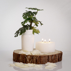 Vela Três Pavios Branca Casa Viva