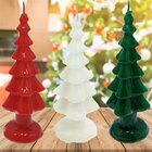 Velas Decorativa Enfeite Pinheiro Natalino De 20cm Kit 3pçs