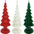Velas Decorativa Enfeite Pinheiro Natalino De 20cm Kit 3pçs