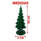 Velas Decorativa Enfeite Pinheiro Natalino De 20cm Kit 3pçs