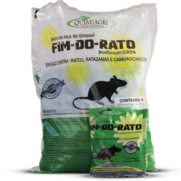 Veneno De Rato Fim Do Rato Veneno Girassol Azul 40 Saches Eli