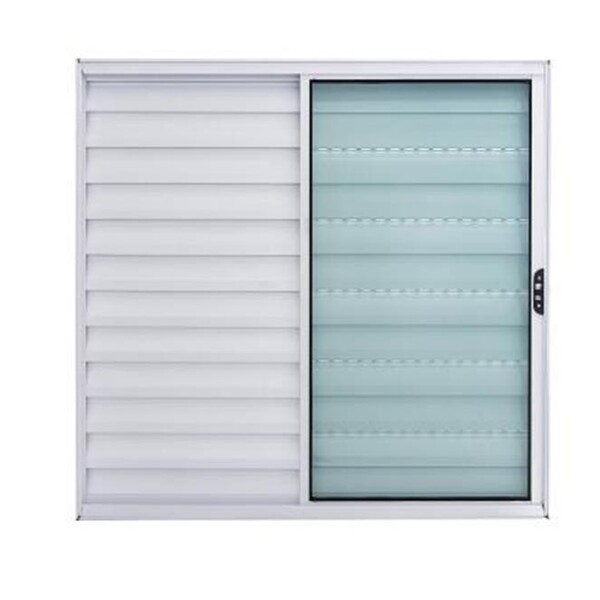 Veneziana 3 Folhas 1,00 X 1,50 Alumínio Branco