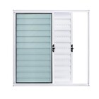 Veneziana 3 Folhas 1,20 X 1,20 Alumínio Branco