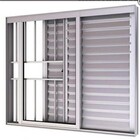 Veneziana 3 Folhas 1,20 X 1,20 C/grade Alumínio Brilhante