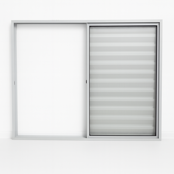 Veneziana 3 Folhas Aluminio Branco 1,00x1,50