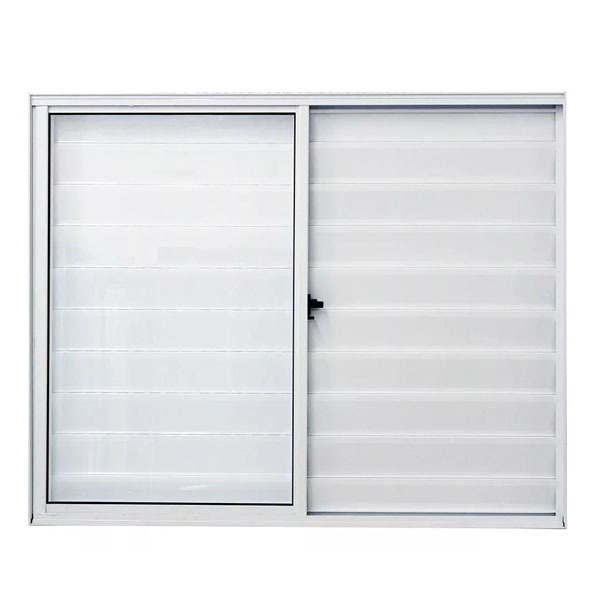 Veneziana 3 Folhas Aluminio Branco 1.00x1.20