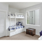 Veneziana 3 Folhas Aluminio Branco  Com Grade 1.00x1.20