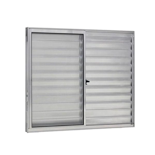 Veneziana 3 Folhas Aluminio Brilhante 1.00x0.80