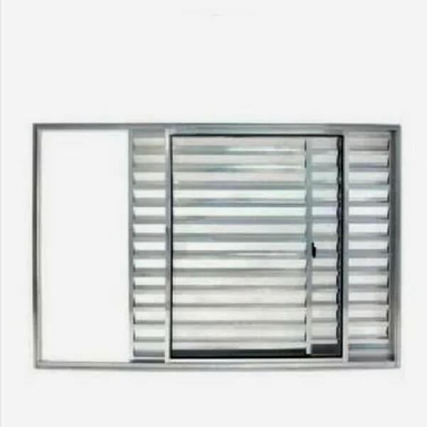 Veneziana 3 Folhas Aluminio Brilhante 1.00x1.20