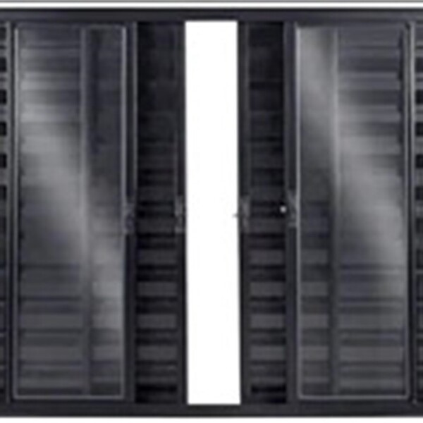 Veneziana 6 Folhas 1,20 X 1,50 Alumínio Preto