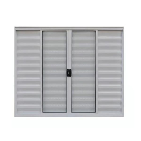 Veneziana 6 Folhas 120x200 S/ Grade Branca