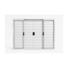 Veneziana 6 Folhas Aluminio Branco 1,00x1,00