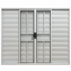 Veneziana 6 Folhas Aluminio Branco Com Grade 1,00x1,00