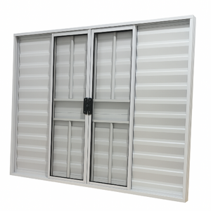 Foto de Veneziana 6 Folhas Aluminio Branco Com Grade 1,00x1,20