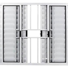 Veneziana 6 Folhas Aluminio Branco Com Grade 1.00x1.50