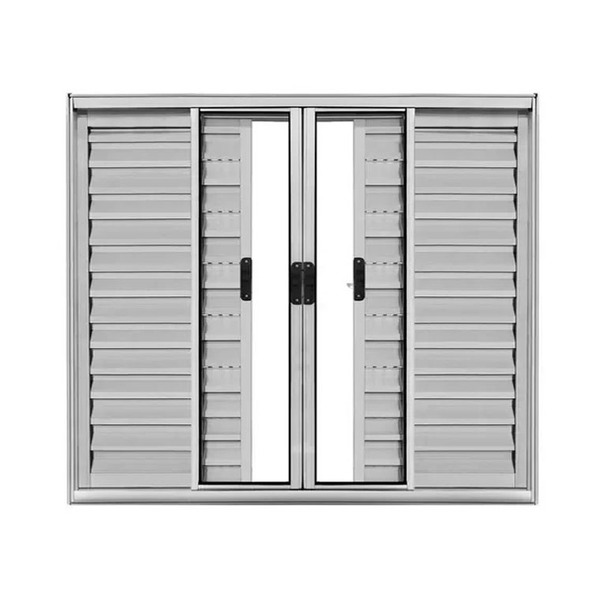 Veneziana 6 Folhas Aluminio Brilhante 1.00x1.20